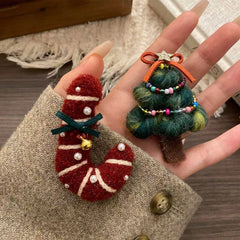 Wool Felt Christmas Brooch