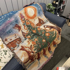 Christmas Woven Blanket