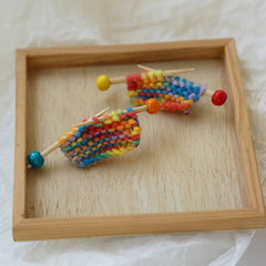 Rainbow Knit Pin