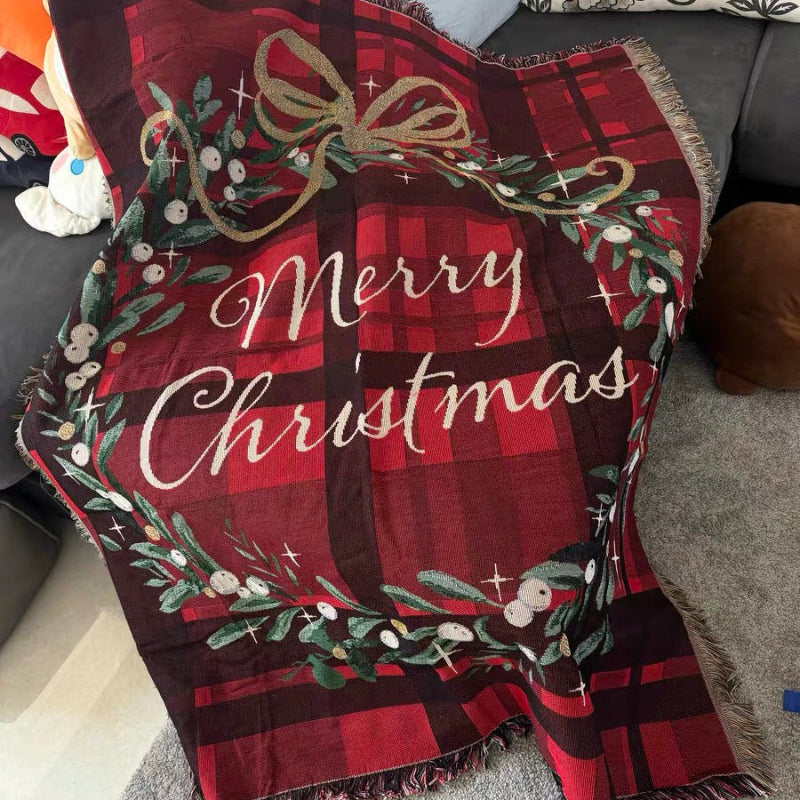 Christmas Woven Blanket