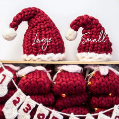 Chunky Knit Santa Hat