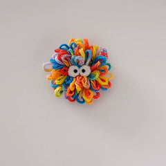 Rainbow Fuzzy Buddy Pin