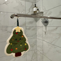 Cute Holiday Plush Hand Towels Set