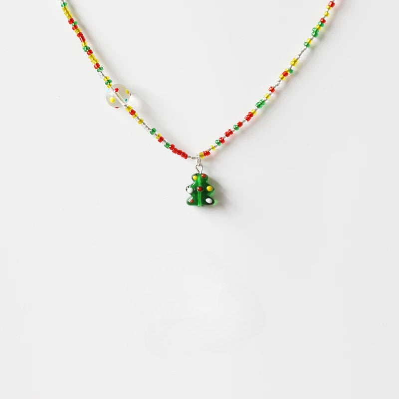 Christmas Tree Necklace – Green