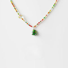 Christmas Tree Necklace – Green
